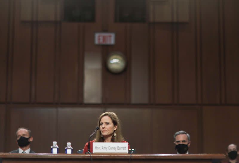 Senate Judiciary Committee holds confirmation hearing for Supreme Court nominee Coney Barrett on Capitol Hill in Washington