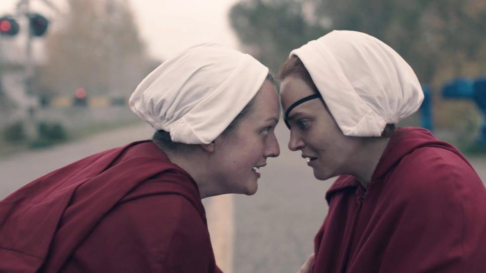 two handmaids talking