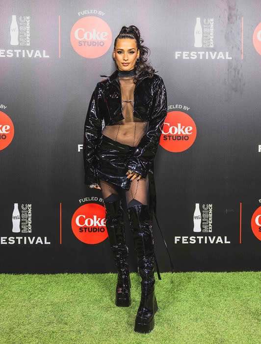 chanel terrero en el coca cola music experience