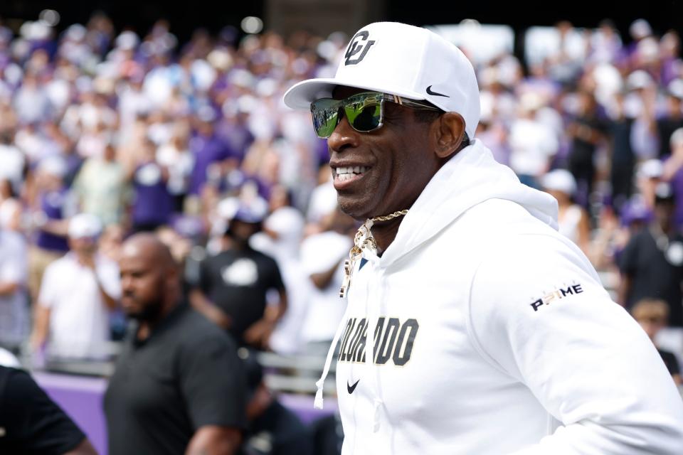 Colorado coach Deion Sanders and the Buffaloes face Nebraska on Saturday in Boulder.