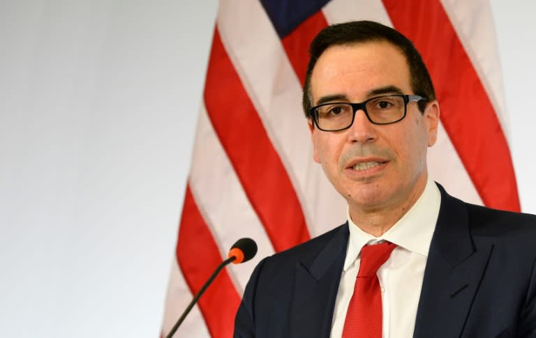 US Secretary of the Treasury Steven Mnuchin, pictured in March 2017, says ensuring a level playing field for US businesses is an "essential component of this administration's strategy"