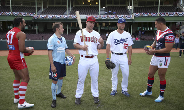 Australia Baseball Dodgers Diamondbacks for Opening Day MLB 2014