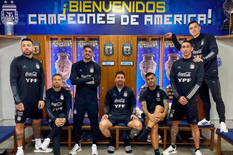 Una foto similar había subido Rodrigo de Paul a su cuenta de Instagram luego de que la Argentina obtuviera la Copa América