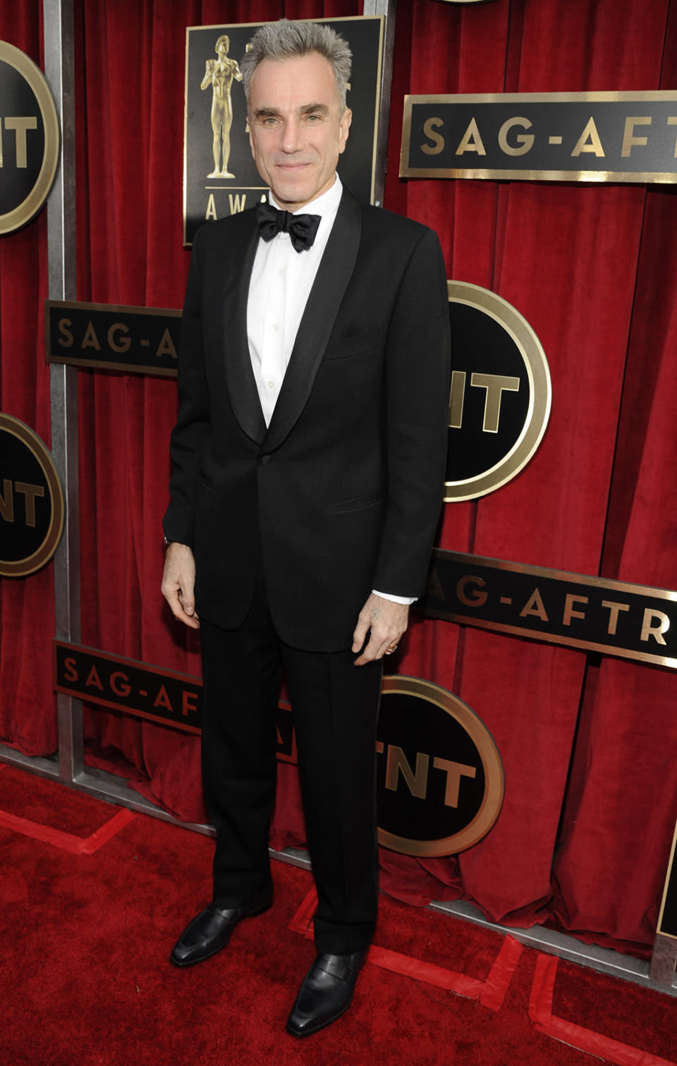 Daniel Day-Lewis arrives at the 19th Annual Screen Actors Guild Awards at the Shrine Auditorium in Los Angeles, CA on January 27, 2013.