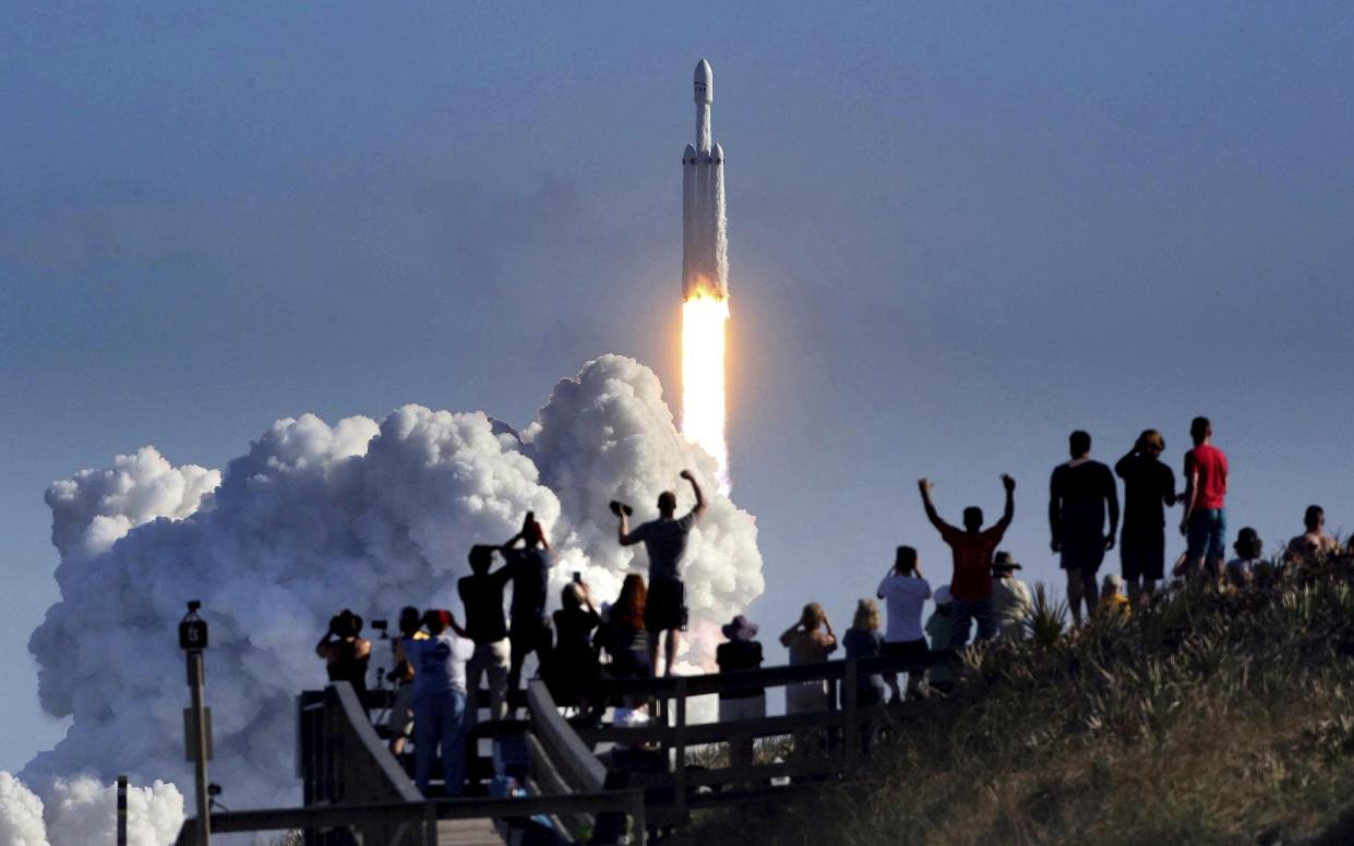 A successful launch of SpaceX's Falcon Heavy rocket in 2018 - Joe Burbank /Orlando Sentinel 