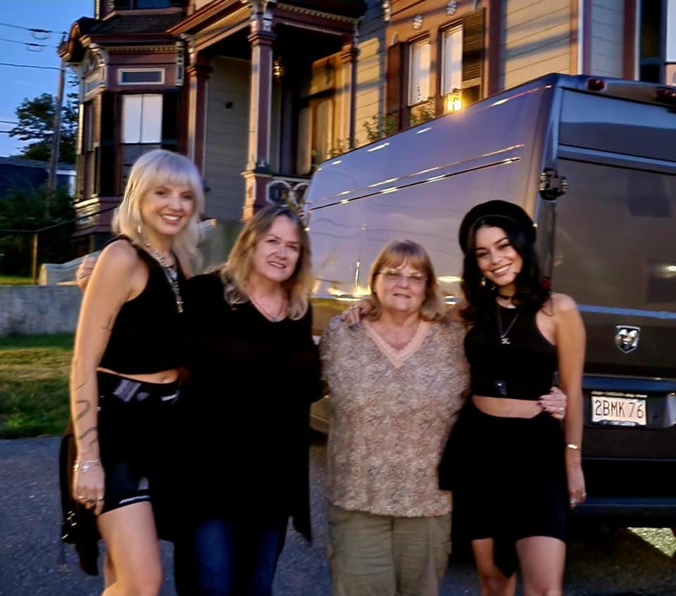 Georgia Magree and Vanessa Hudgens visited the SK Pierce Haunted Victorian Mansion in Gardner for their new reality TV movie "Dead Hot: The Season of The Witch," based on the paranormal and witchcraft.