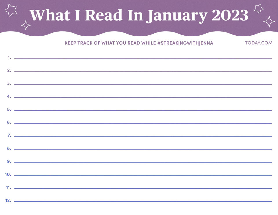 Keep track of what you read. with this printable tracker. (TODAY Illustration)