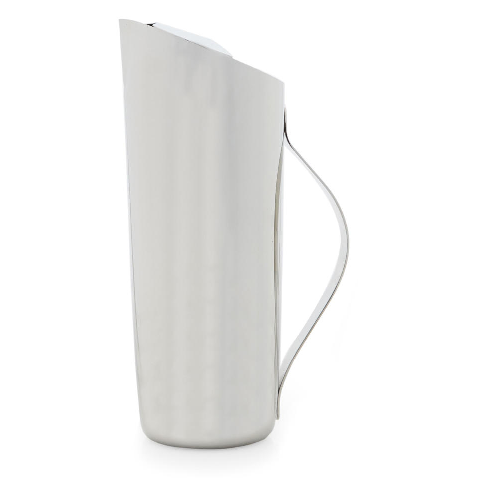 MoDRN Industrial Stainless Steel Asymmetrical Mirrored Water Pitcher. (Photo: Walmart)