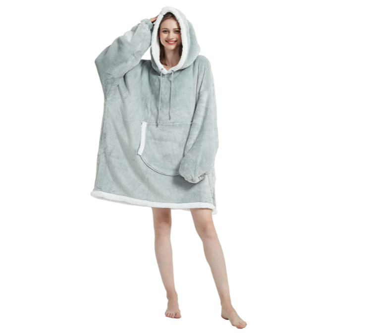 Softan Wearable Blanket Hoodie. Image via Amazon.