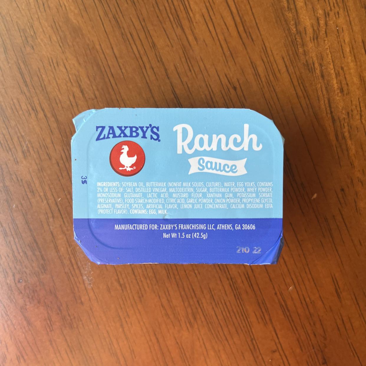 Zaxby's Ranch sauce