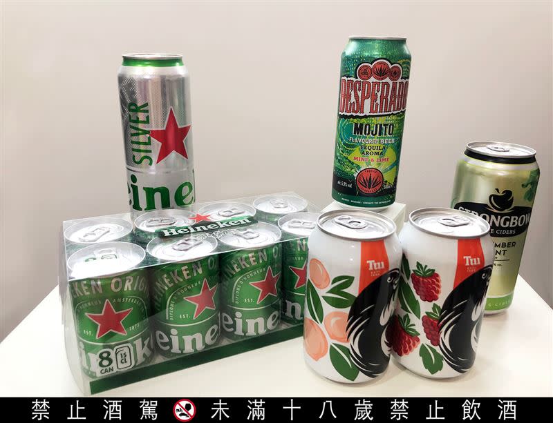 海尼根顧及廣大消費者的品飲體驗，引進多種類酒品（圖／品牌提供）