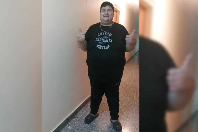 Hoy Luisito pesa 170 kilos y siente que su vida cambió por completo (Foto Gentileza Luis Zerda)