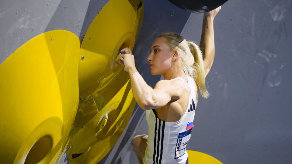 Garnbret has developed into one of the best female sport climbers in history. - Kyodo News/Getty Images