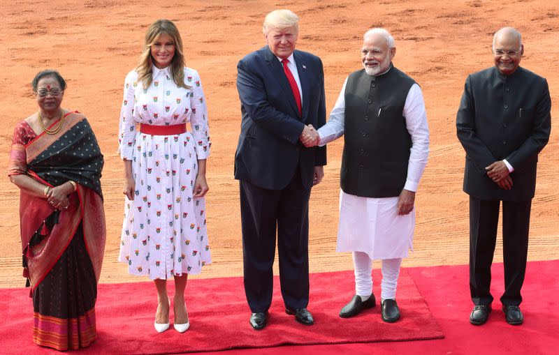 U.S. President Donald Trump visits New Delhi, India