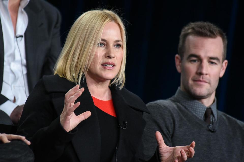 James Van Der Beek of 'Dawson's Creek' fame stars with Patricia Arquette in 'CSI: Cyber.' (Photo by Richard Shotwell/Invision/AP)