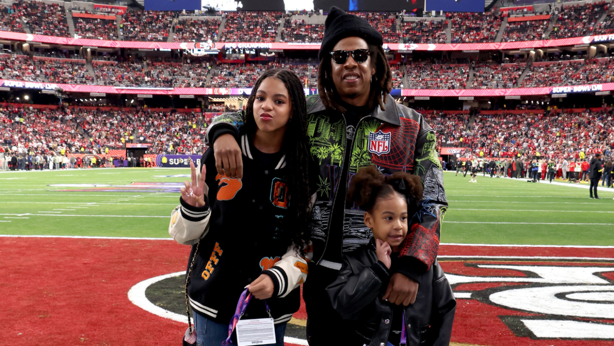 Fans Can’t Believe How Grown Blue Ivy And Rumi Carter Looked At The Super Bowl | Kevin Mazur/Getty Images