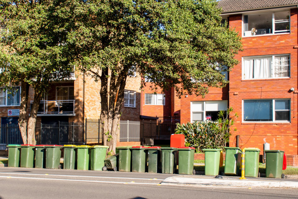 Waste at apartment blocks is the biggest issue, experts say. Source: Getty, file.