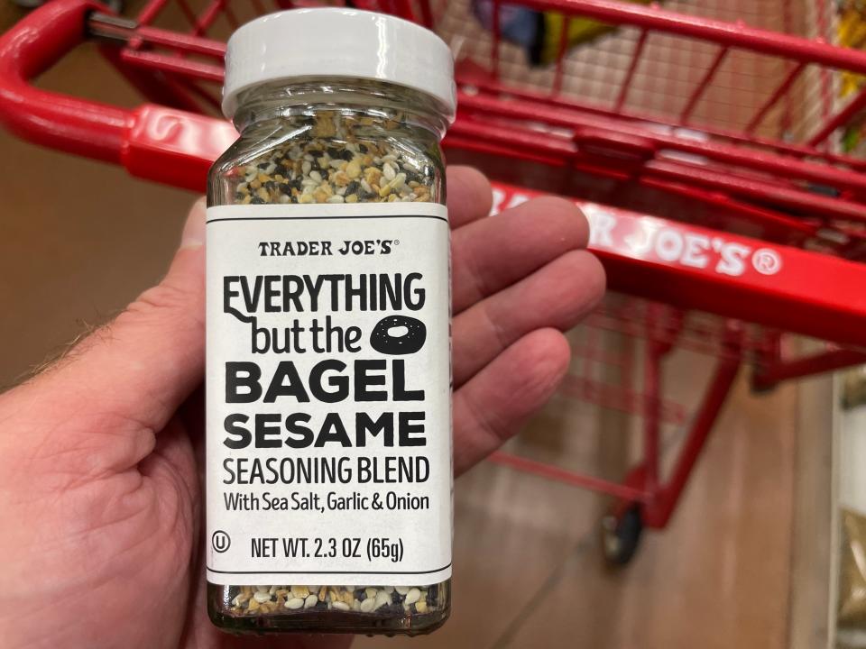 Everything but the Bagel Sesame Seasoning Blend from Trader Joe's.