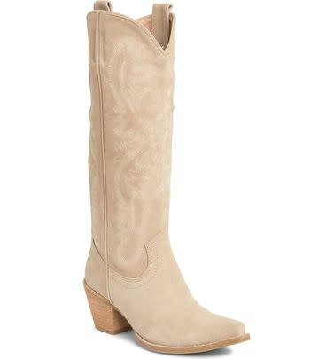 A pair of suede cowboy boots, because cowboy boots are everywhere
