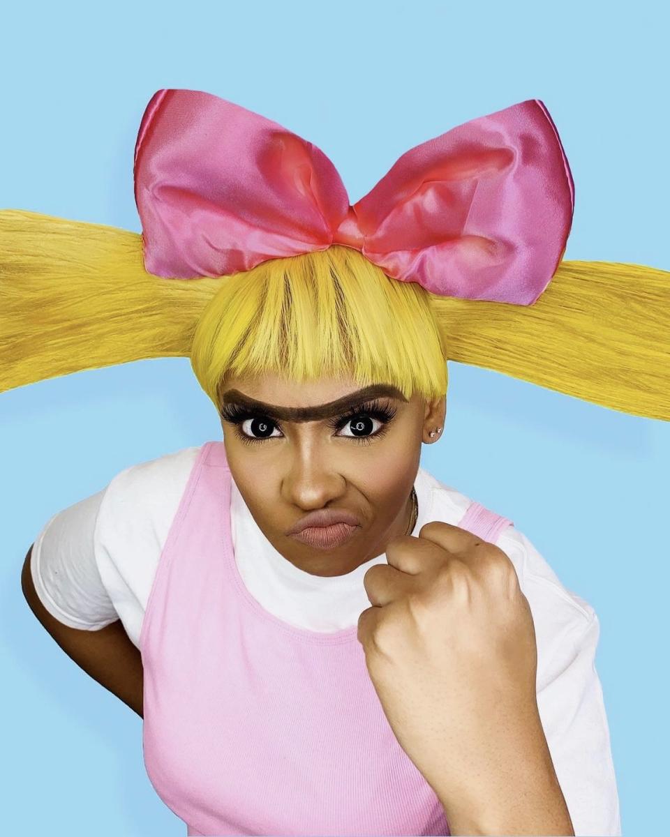 <p>Even if you're celebrating Halloween solo, you can still wear a satin pink bow, stick-straight yellow hair and unibrow like Arnold's arch rival-turned-girlfriend. Practice saying "Move it football head!" to get into character. </p><p><em><a href="https://www.cookiecorp.net/cosplay?pgid=k4qpk4dn-9d4828c3-3c3a-417d-89ac-5d22387ec1ad" rel="nofollow noopener" target="_blank" data-ylk="slk:Get the tutorial at Cookie Corp. »;elm:context_link;itc:0;sec:content-canvas" class="link ">Get the tutorial at Cookie Corp. »</a></em></p>