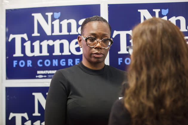 Nina Turner, a left-wing rockstar, reintroduced herself to voters as a loyal Democrat with local roots. But her recent history as an anti-establishment brawler caught up with her. (Photo: Stephen Zenner/SOPA Images/Getty Images)