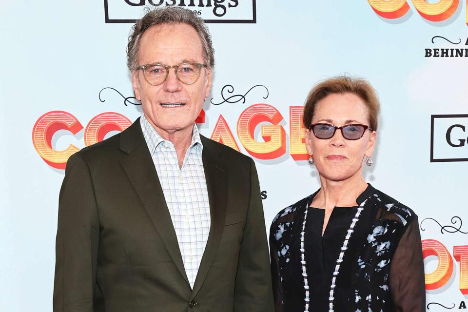 <p>Cindy Ord/Getty</p> Bryan Cranston and Robin Dearden attend 