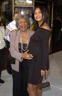 Nichelle Nichols and Joanna Bacalso at the Hollywood premiere of Snow Dogs