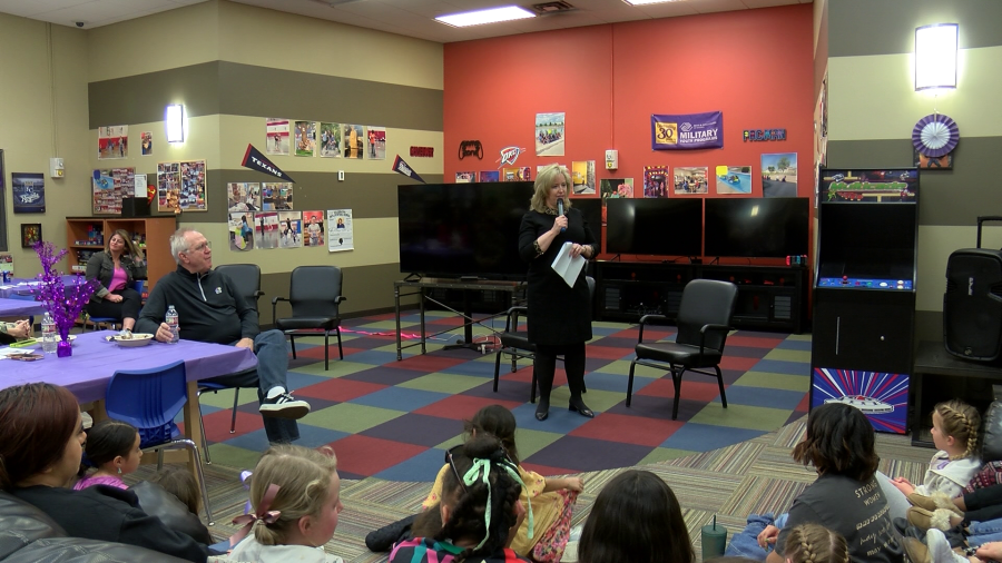 Wichita City Attorney Jennifer Magana at McConnell Air Force Base, at the McConnell AFB Youth Center on March 8, 2024 (KSN Photo)