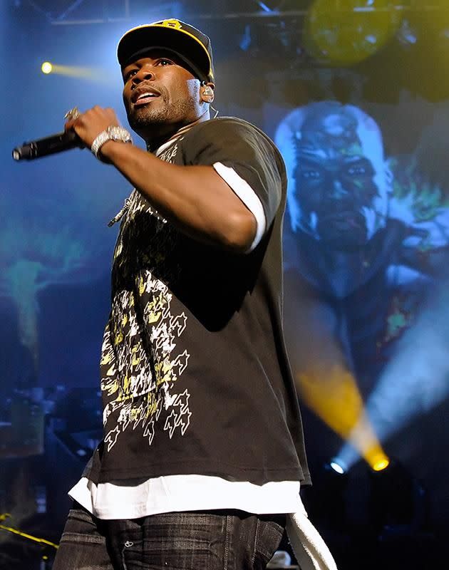 50 Cent was arrested for using profanities on stage. Photo: Getty