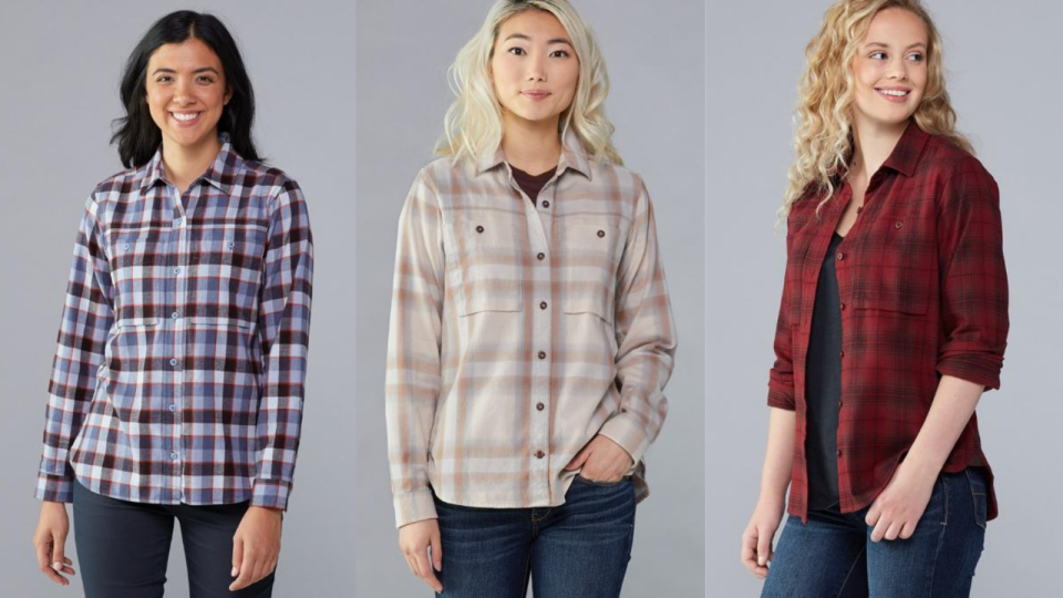 Finally a women’s flannel! I can stop “borrowing” my dad’s.