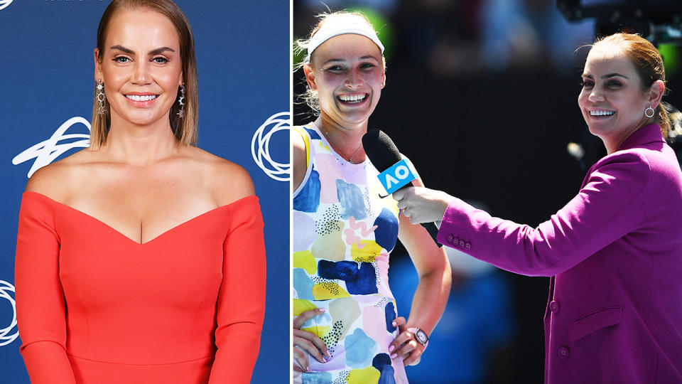 Jelena Dokic, pictured here at the John Newcombe Medal and Australian Open.