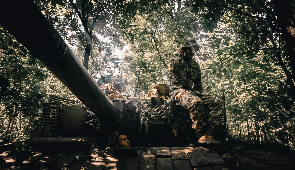 Members of Ukraine's 59th Separate Motorized Infantry Brigade (EPA)