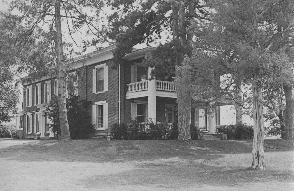 William Lewis, a successful shop keeper, was built a grand farmhouse in 1863 on his estate just north of Smithfield. The Muncie Evening Press described their house in 1905 as “probably the largest residence in the county.”