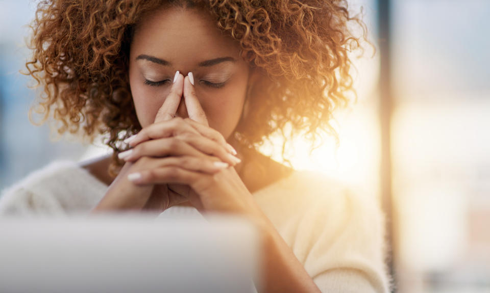 Woman experiencing stress. (Getty Images)