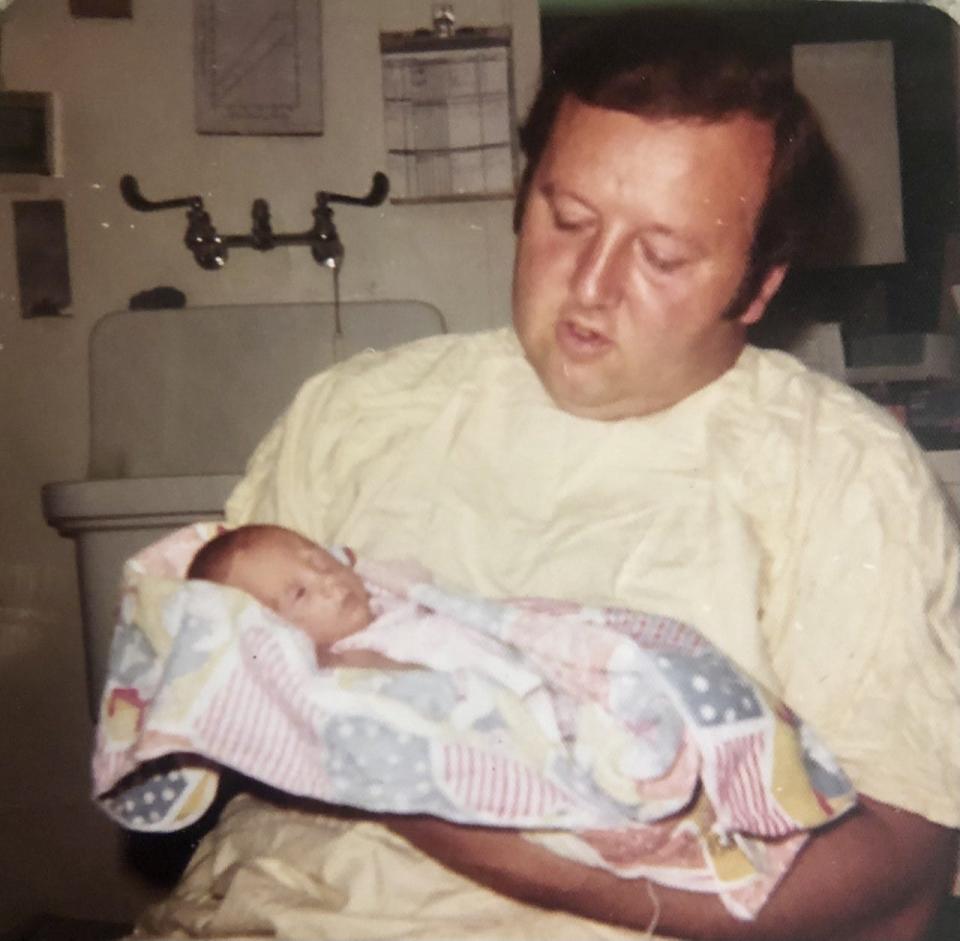 John Mullin holding his daughter Jennifer Mullin, who was murdered in 1993 at the age of 17.