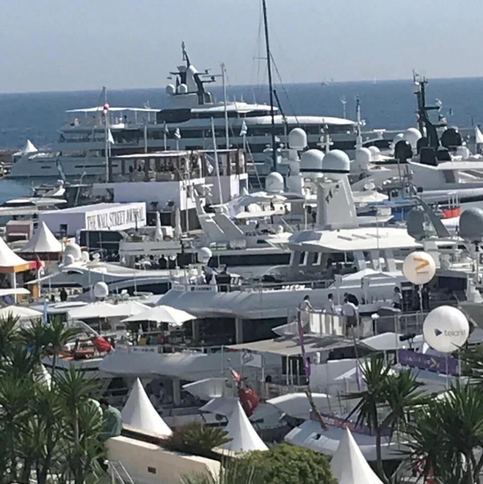 The Cannes Lions yacht scene (Photo courtesy Emily Smith)