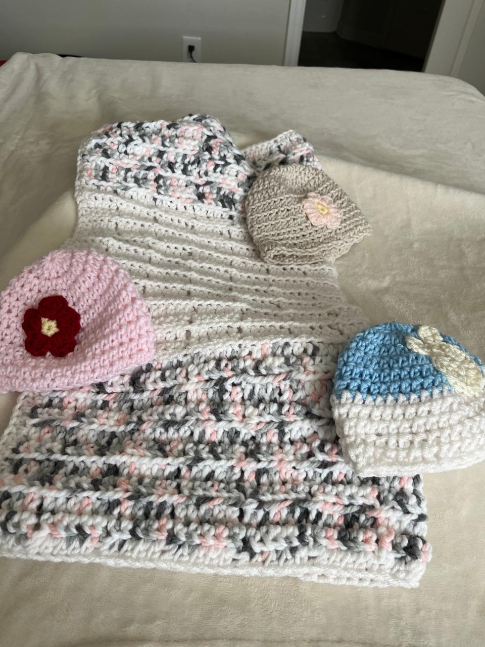 Linda Clark, 70, started knitting preemie hats in various sizes about four years ago for babies spending their early days of life in East Tennessee Children's Hospital's neonatal intensive care unit.