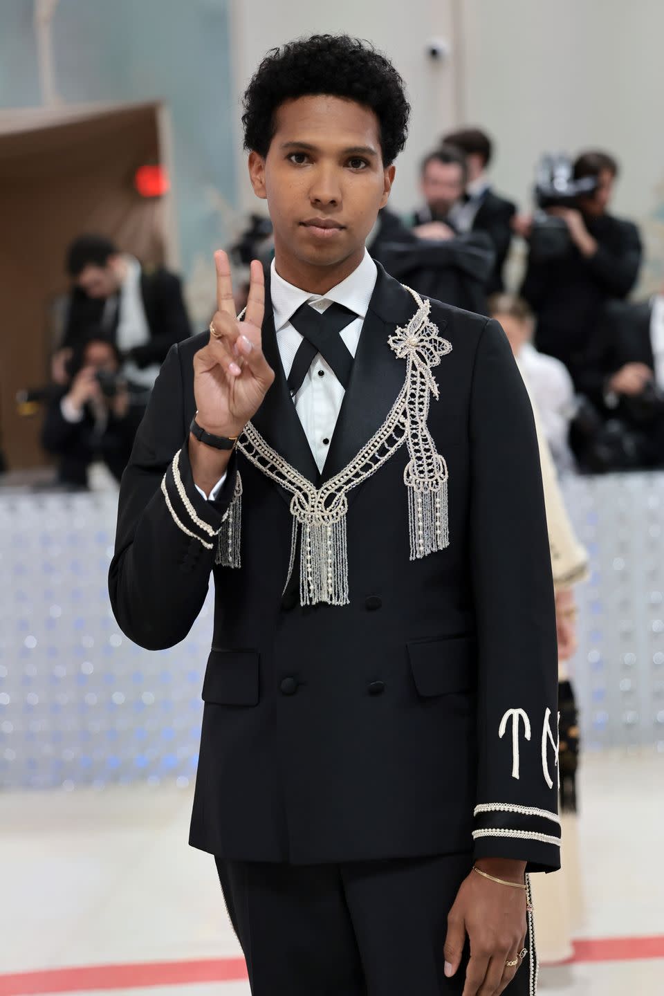 new york, new york may 01 tyler mitchell attends the 2023 met gala celebrating karl lagerfeld a line of beauty at the metropolitan museum of art on may 01, 2023 in new york city photo by jamie mccarthygetty images