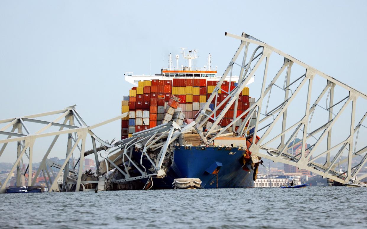 The Dali cargo vessel, which crashed into Baltimore's Francis Scott Key Bridge and caused it to collapse