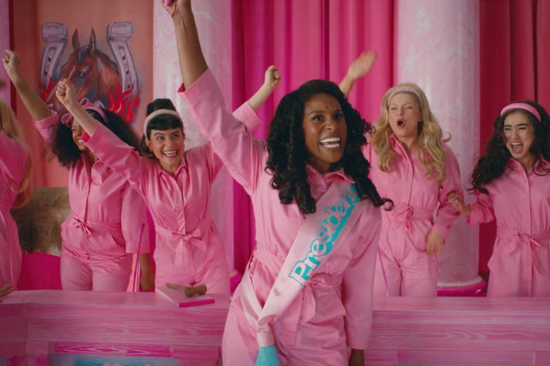 President Barbie (Issa Rae) leads Barbie Land. Photo courtesy of Warner Bros. Pictures