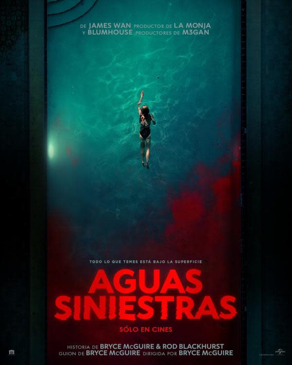 Póster oficial Aguas Siniestras (Fuente: Universal Pictures México)