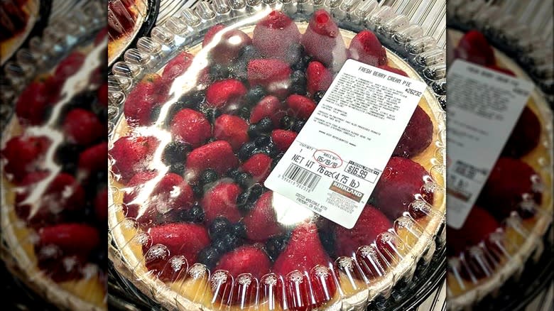 Costco packaged fresh berry cream pie