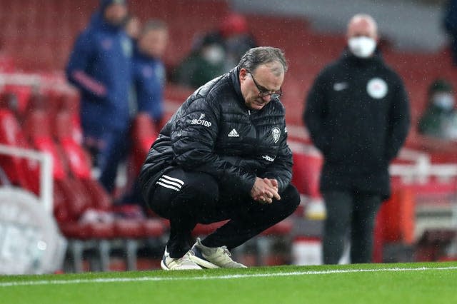 Leeds boss Marcelo Bielsa bemoaned a poor first half from his side