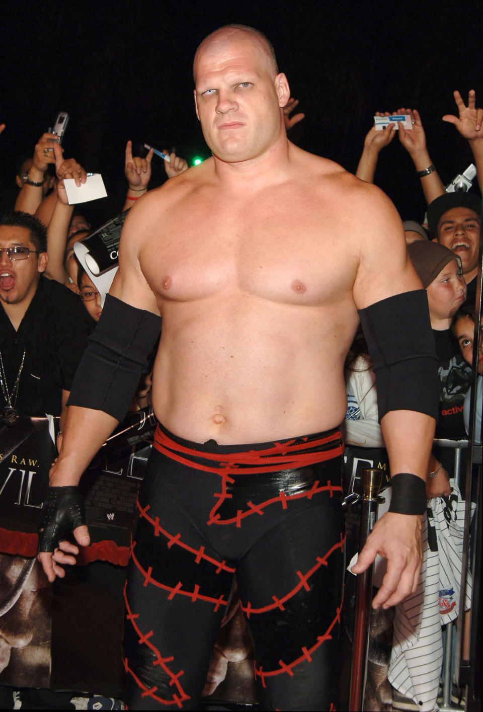 Kane, WWE Raw Superstar during 'See No Evil' Premiere - Arrivals in Los Angeles, California, United States. (Photo by J.Sciulli/WireImage for LIONSGATE)