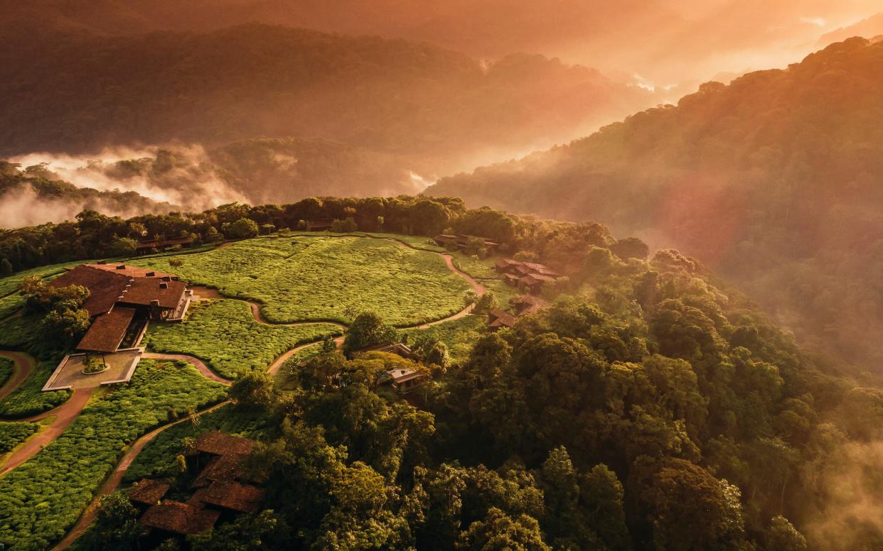 Nyungwe House (left) dazzles from the moment you arrive