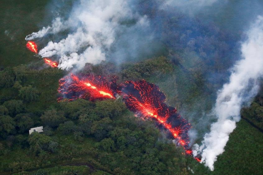 Kilauea began erupting on May 3 (REUTERS)