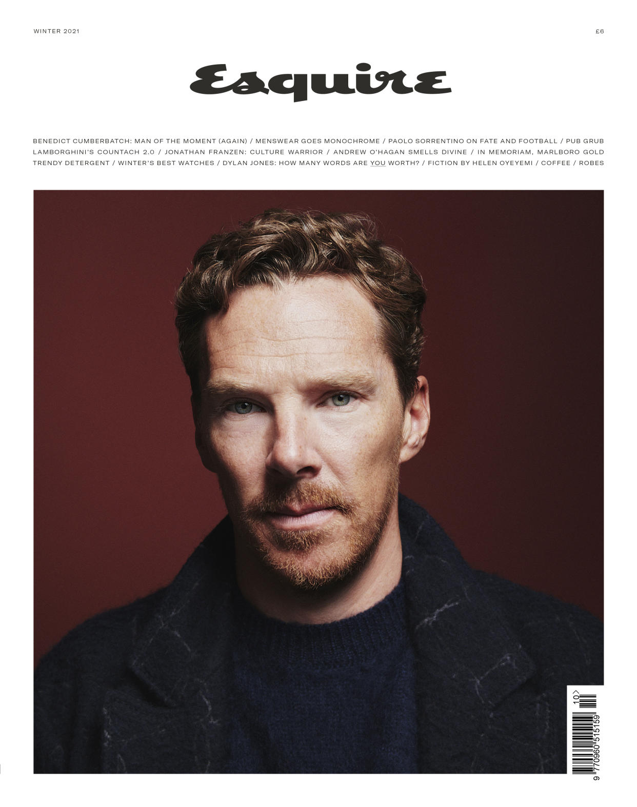 The British actor stars as Doctor Strange in the Marvel franchise. (Esquire UK/Simon Emmett)