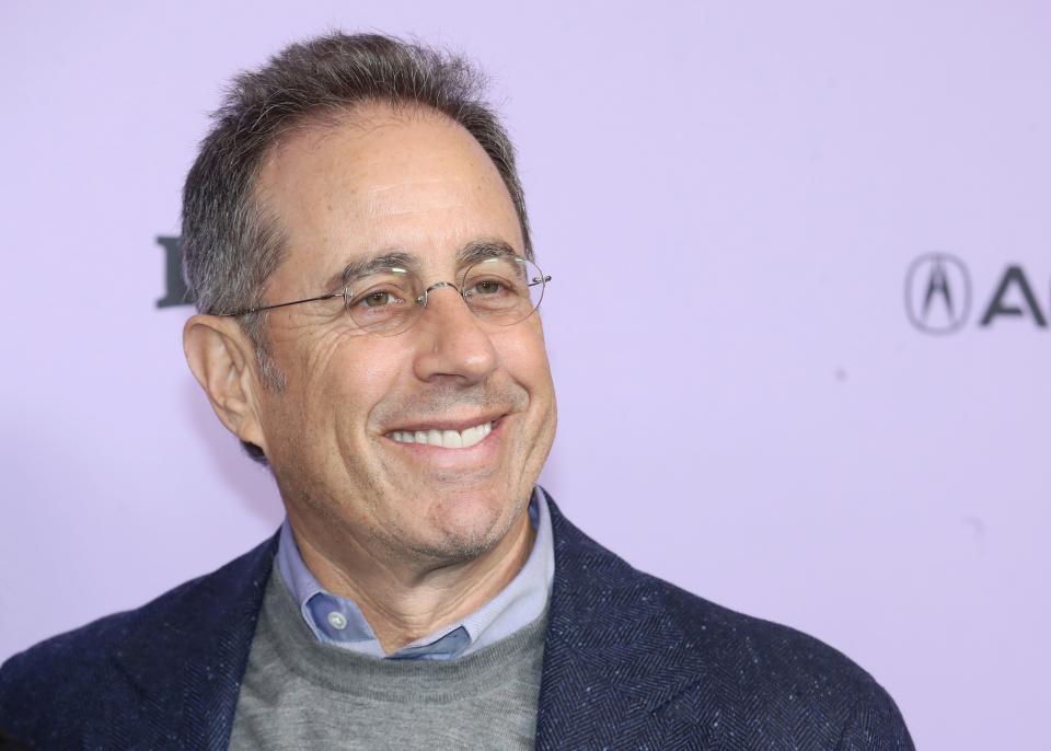 A Jerry Seinfeld performance was interrupted by protesters on Saturday, less than a week after students walked out of his Duke University speech.