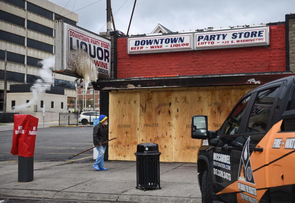 Downtown Party Store, 428 S. Washington Square, burned about 11:36 p.m., LFD said in a press release. The store suffered $200,000 in property damage and an estimated $50,000 in losses to contents.