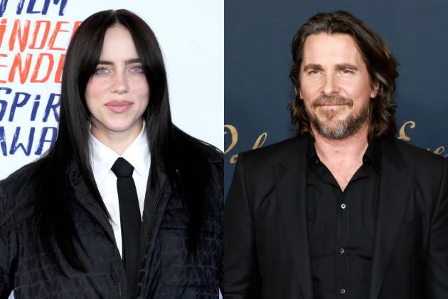 Billie Eilish; Christian Bale - Credit:  Jeff Kravitz/FilmMagic; Matt Winkelmeyer/Getty Image